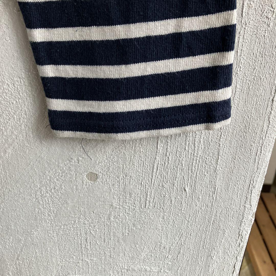 SAINT JAMES LAVENHAM エルボーパッチ ボーダー カットソー