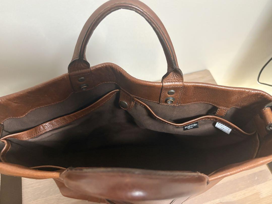 最終価格！吉田カバン POTER シボ革トートバッグ　ショルダーストラップ付