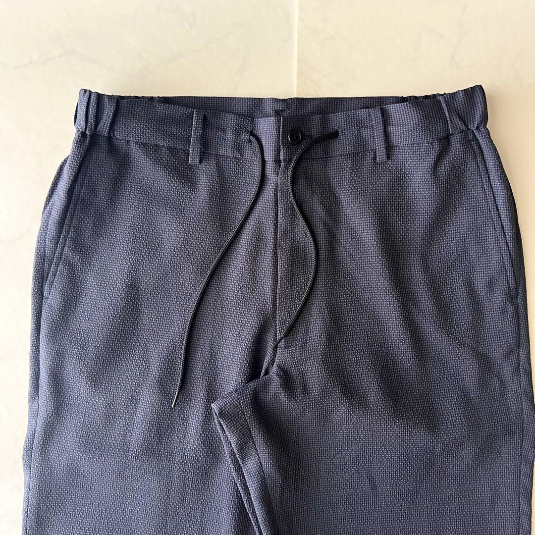 未使用タグ付 AOKI アオキ シアサッカー セットアップ スーツ ネイビー M