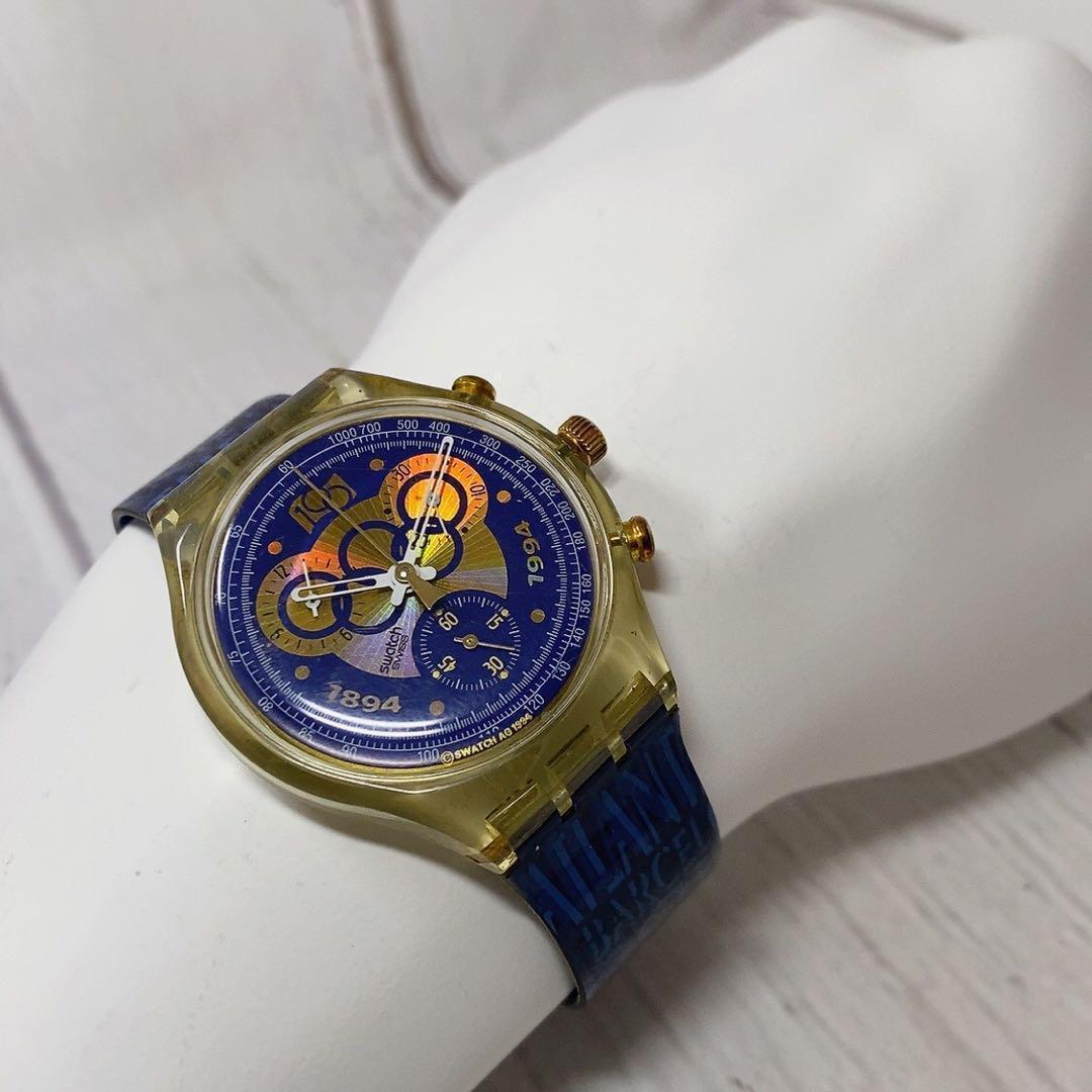 メンズウォッチ男性用スウォッチSWATCHアトランタオリンピッククロノ2272