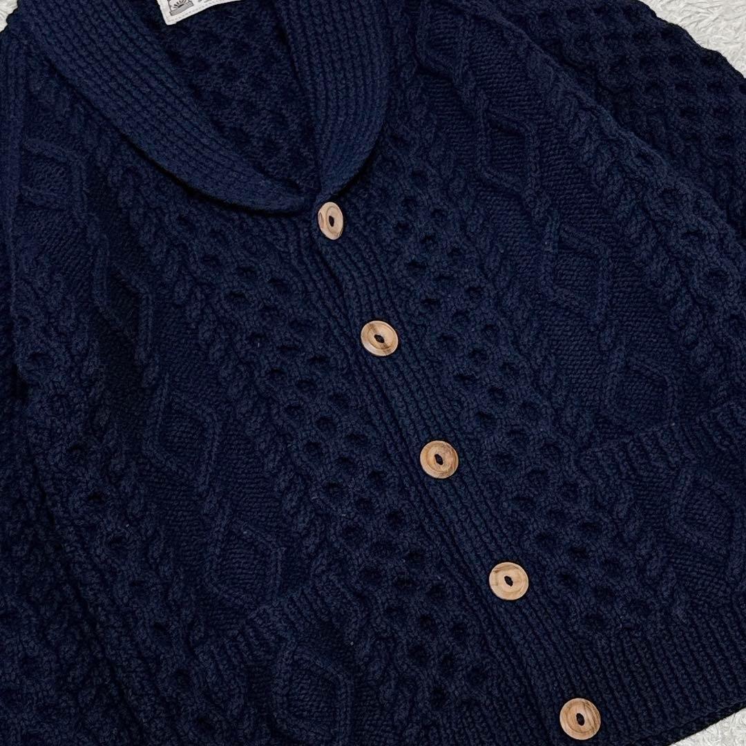 【美品】INVERALLAN インバーアラン 茶タグ 6Aショールカーディガン