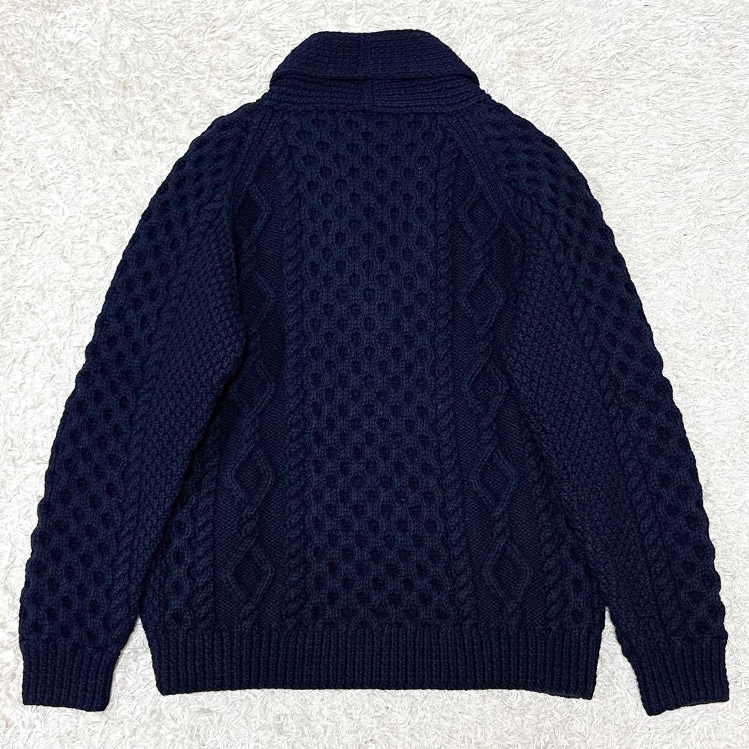 【美品】INVERALLAN インバーアラン 茶タグ 6Aショールカーディガン