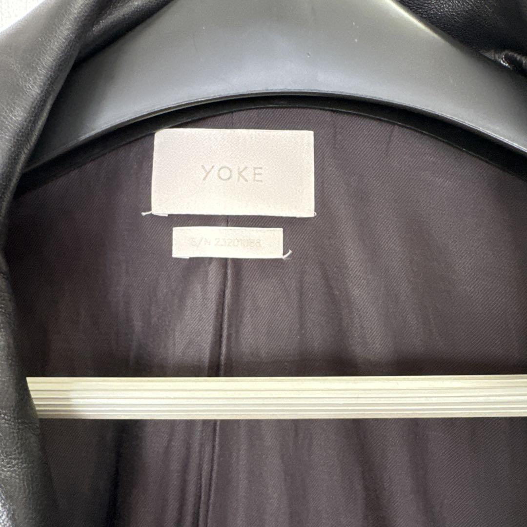 ※お値下げしますYOKE Cut-Off Leather Car Coat