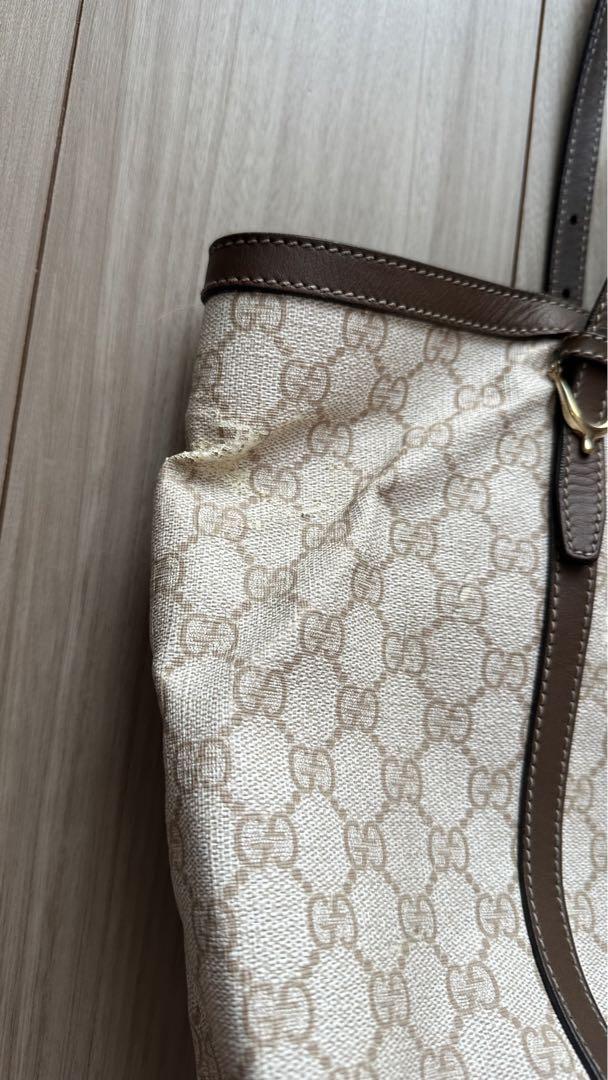 ＊送料・関税込み＊グッチminiトートショルダーバッグ ホワイト グッチ レディース バッグGUCCI プリント ミニ トートバッグ