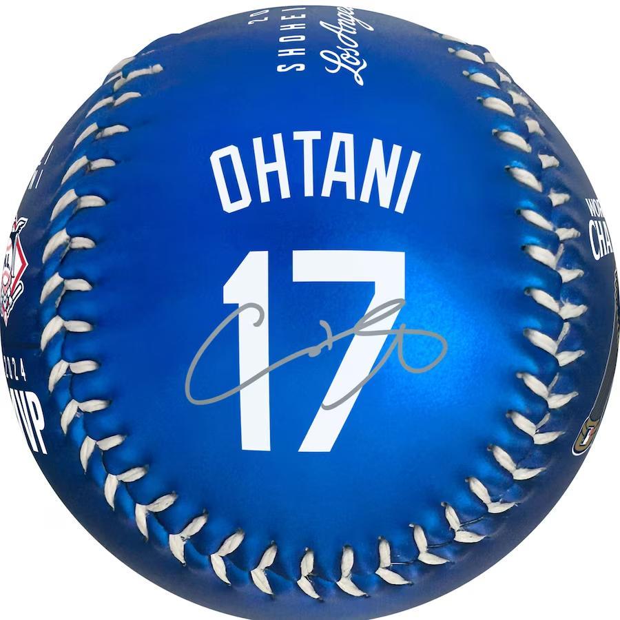 大谷翔平 50/50 MVP ワールドシリーズチャンピオン サイン入り記念ボール 限定品】大谷翔平 50/50 MVP ワールドチャンピオン 記念ボール