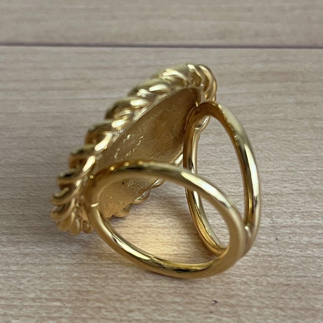 ✨️極美品✨️ CELINE トリオンフ スカーフリング ゴールド