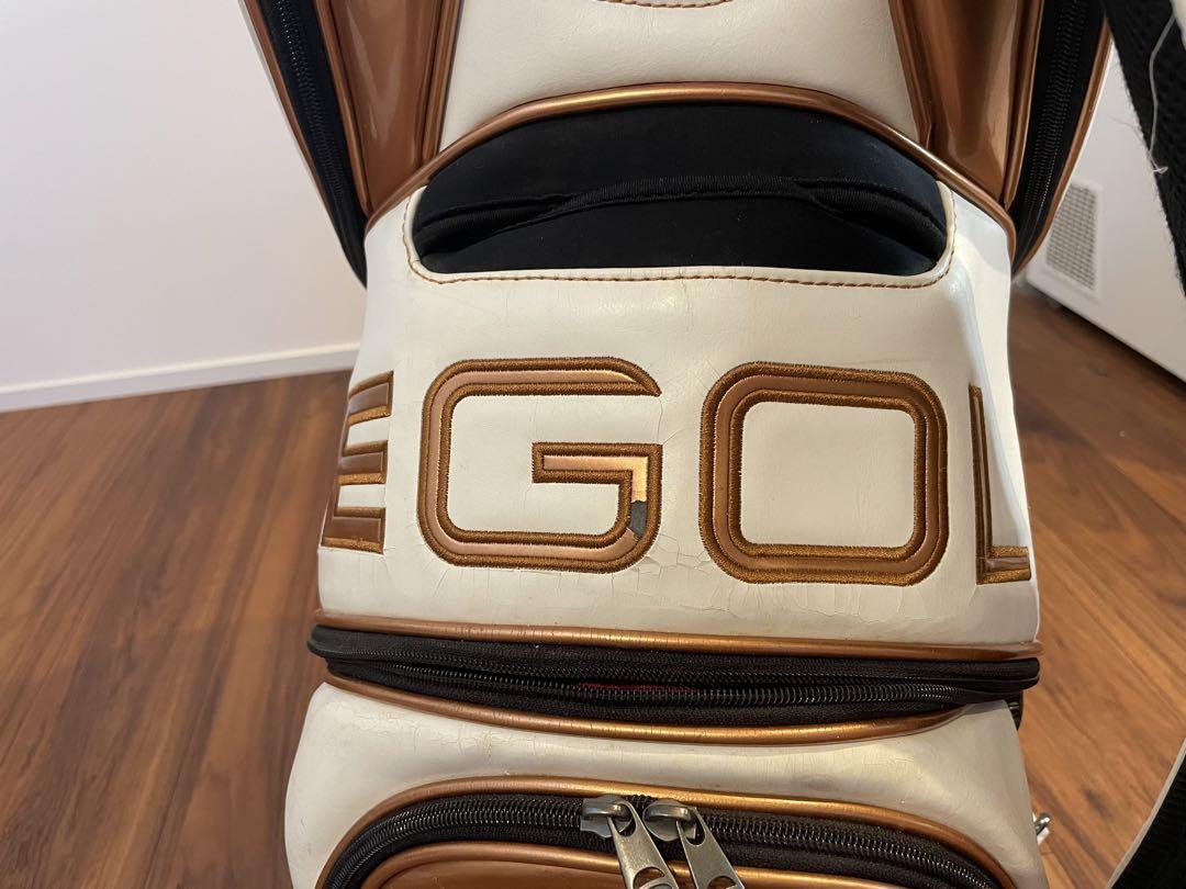 ナイキゴルフ NIKE GOLF キャディバッグ ホワイト ゴールド