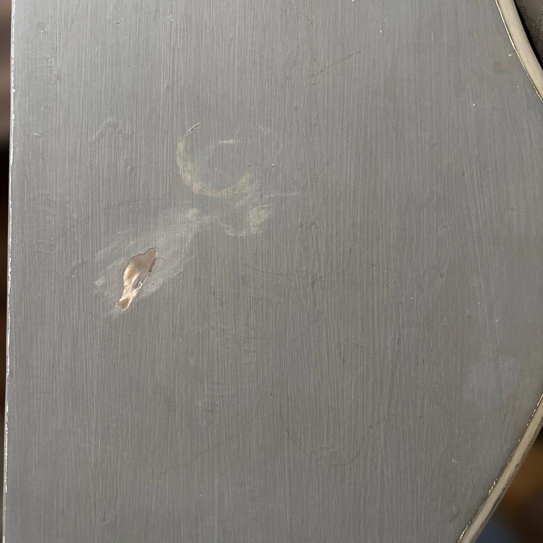 アンティーク家具☆コンソール☆スモーキーグレーの半月型テーブル