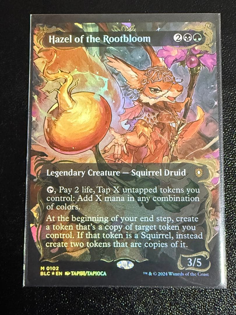 mtg 根花のヘイゼル レイズドfoil目立った傷や汚れなし