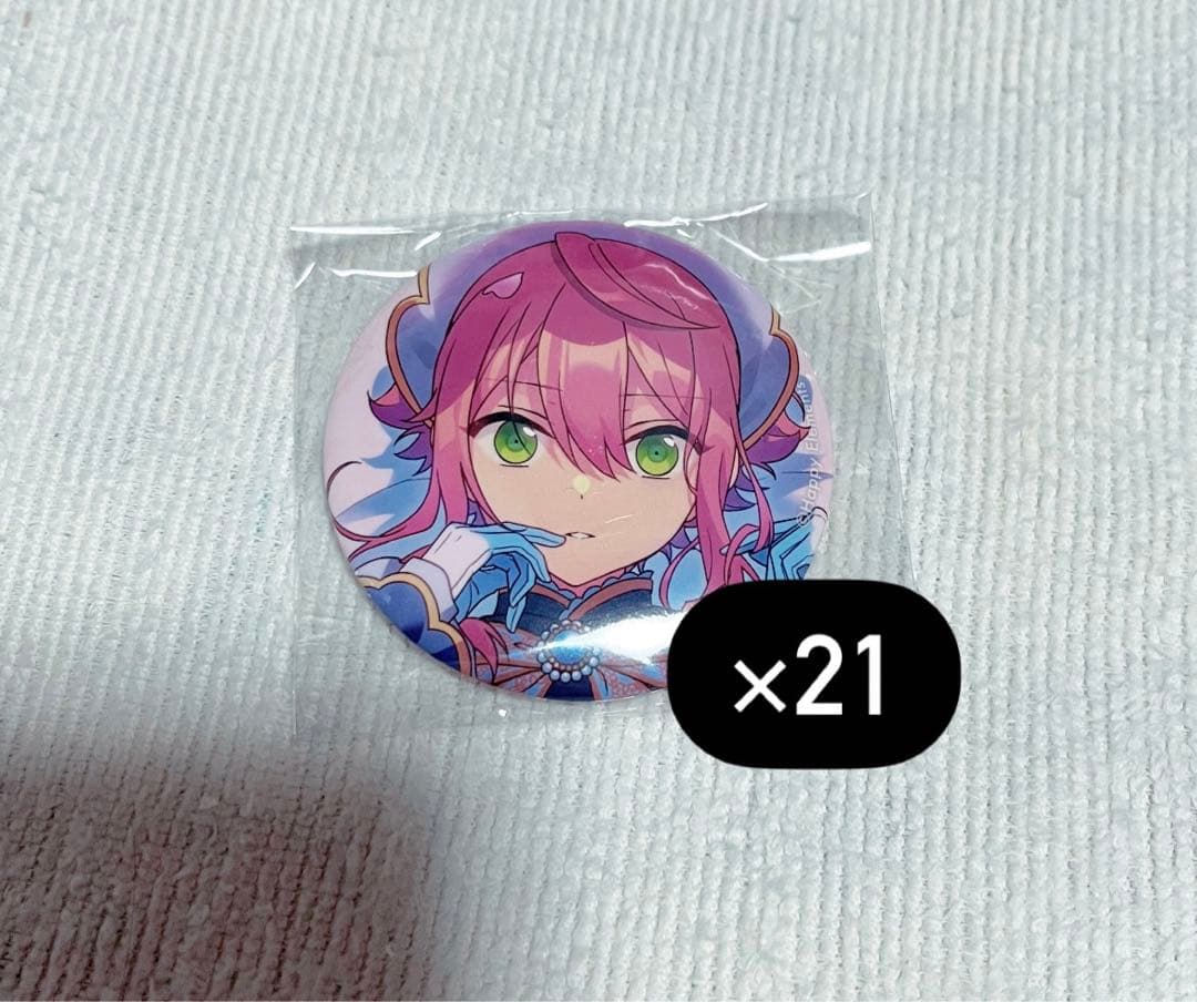 姫宮桃李テーマスカウト缶バッジホワイトブリム40点