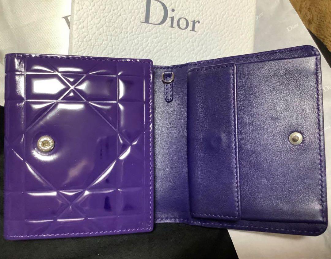 DIOR  レディディオール　三つ折財布　カナージュ♡非常に状態良好(ᴖ◡ᴖ)