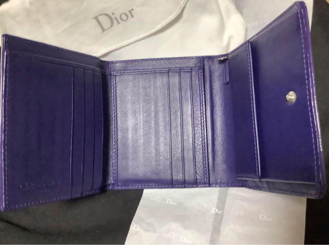 DIOR  レディディオール　三つ折財布　カナージュ♡非常に状態良好(ᴖ◡ᴖ)
