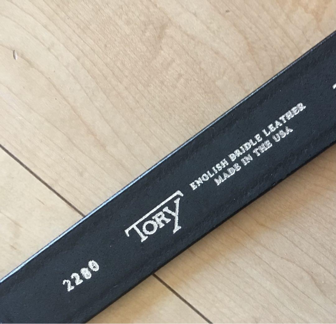 新品 TORY leather 36インチ フック バックル ベルト