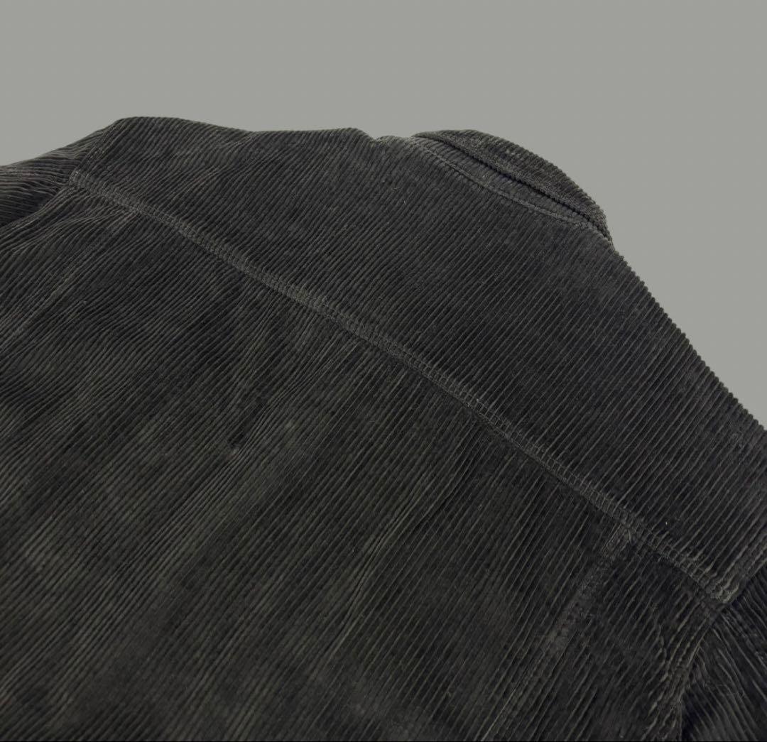 pelle pelle 太畝コーデュロイ トラッカージャケット XL ブラック