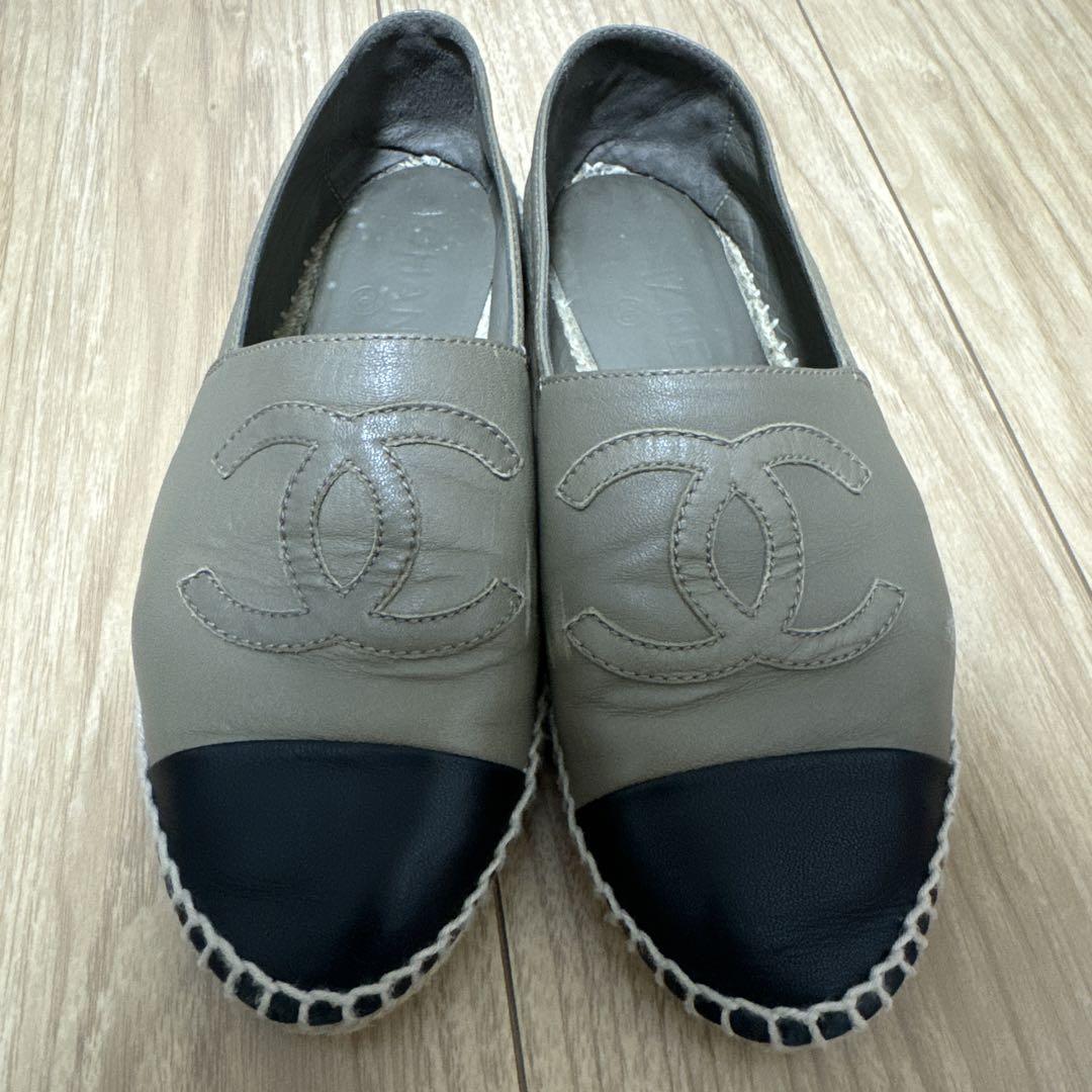 CHANEL シャネル ココマーク エスパドリーユ スリッポン 画像1