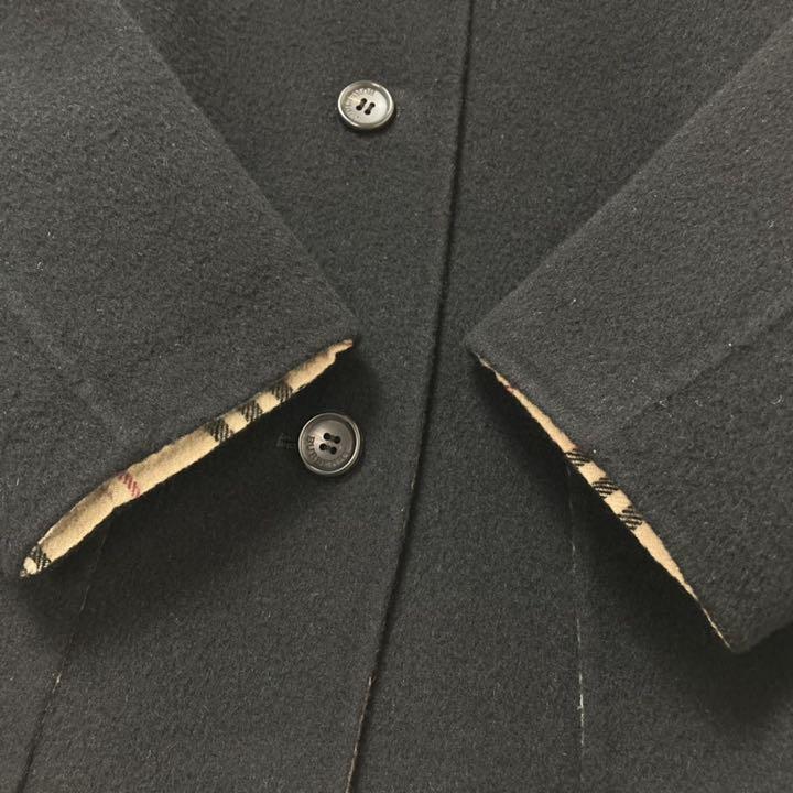 新作登場新品 美品 BURBERRY LONDON ロングコート カシミヤ混 黒 40 TLYW2-m74925050081 在庫限定品