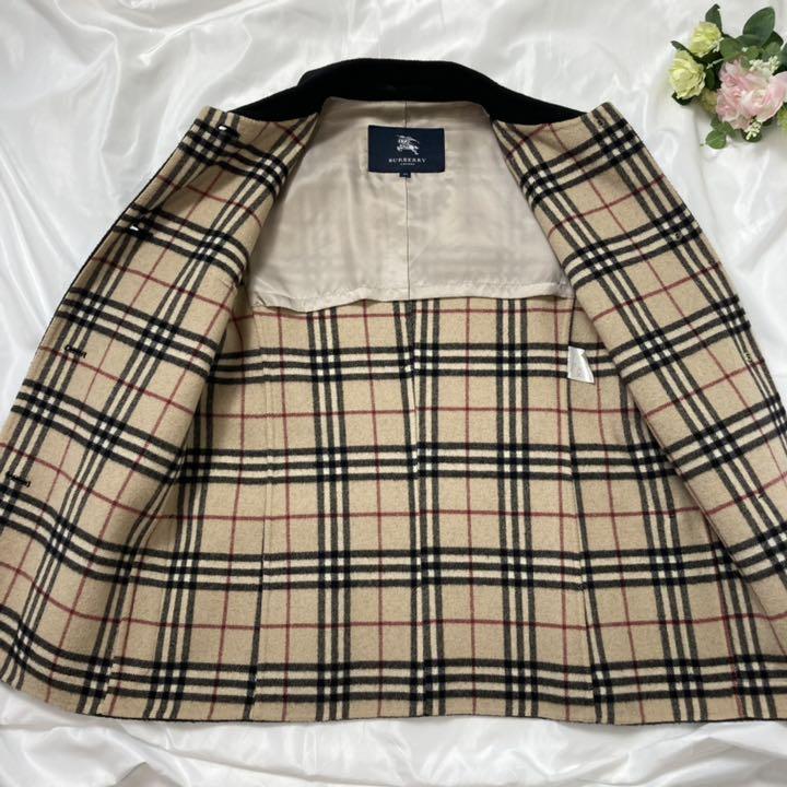 新作登場新品 美品 BURBERRY LONDON ロングコート カシミヤ混 黒 40 TLYW2-m74925050081 在庫限定品