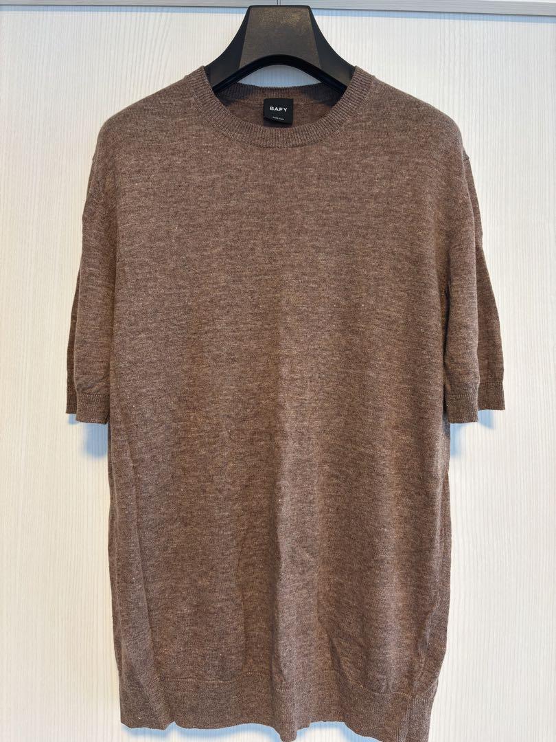 BAFY リネンコットンニットTシャツ BAFY リネンコットン 半袖ニットTシャツ 46 - メルカリ