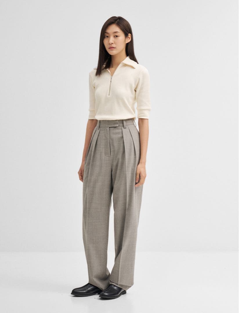 ERNIE PALO Stretch Wool Slacks (Gray) ERNIE PALO Stretch Wool Slacks (Gray)