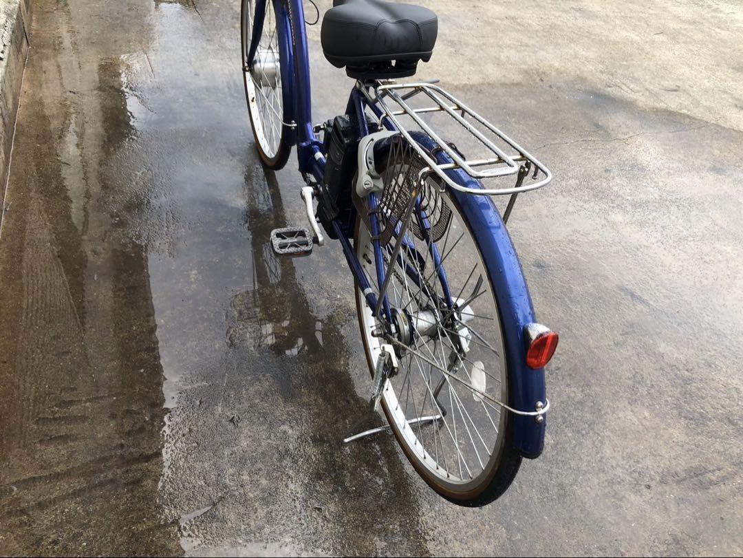 21technology電動アシスト自転車折り畳み式26インチブルーボディー