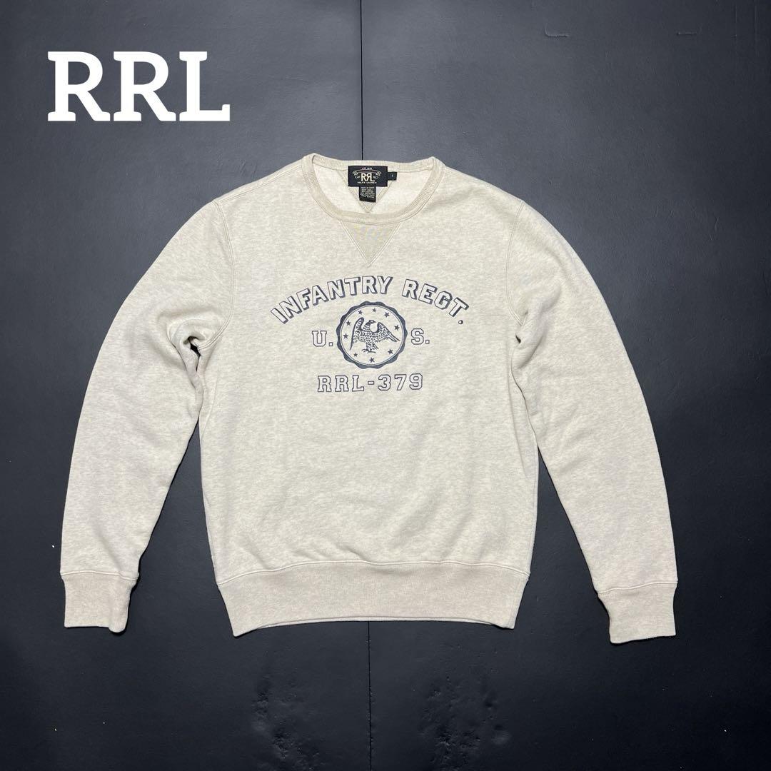 RRL INFANTRY SWEAT SHIRTS oatmeal S
