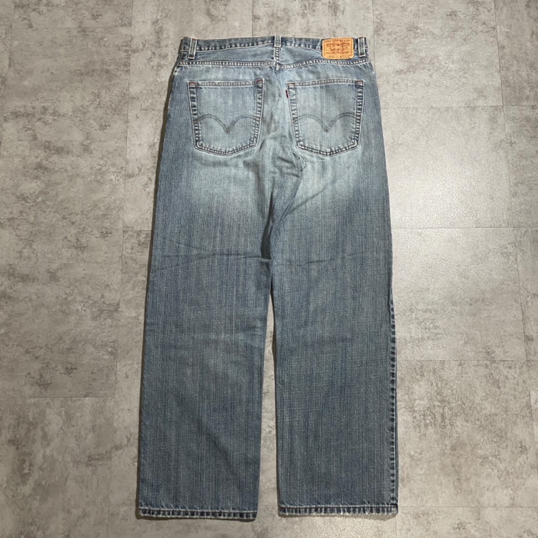 00s USA Levi  ヒゲ ブルー リーバイス 569 W36 L34