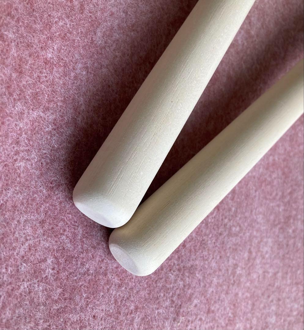 和太鼓 ばち 直径20mm(2cm) 長さ自由 ヒノキ相当材バチ(桧/朴