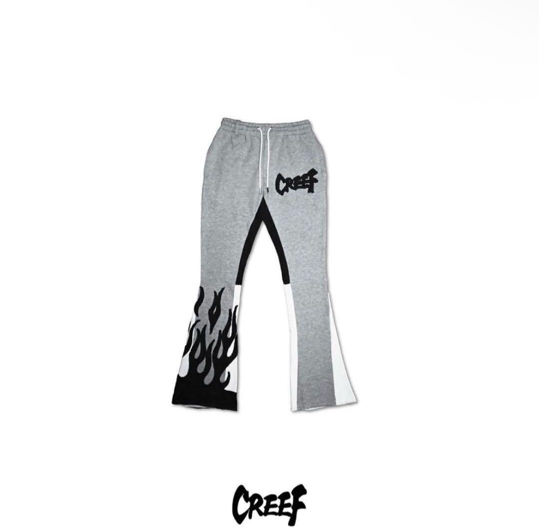 CREEF フレアパンツ グレー　入手困難