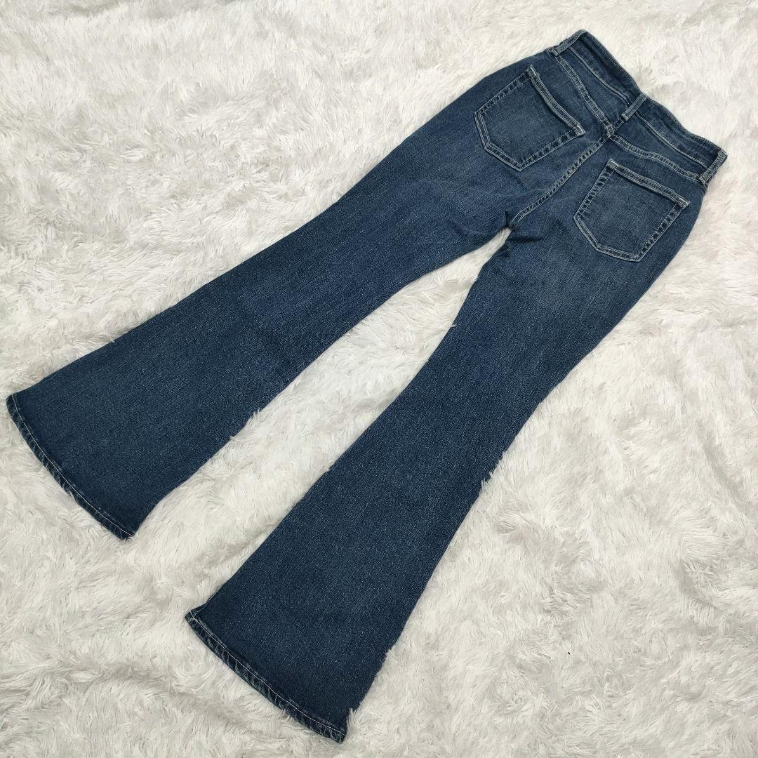 AZUL BY MOUSSY　アズールバイマウジー　フレアデニム　S