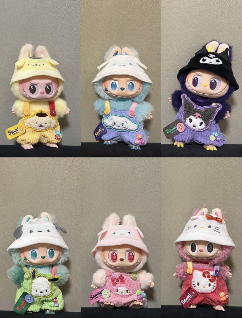 ラブブ ぬいぐるみ服　クロミ、シナモロール、ハローキティなど　かわいい2点セット