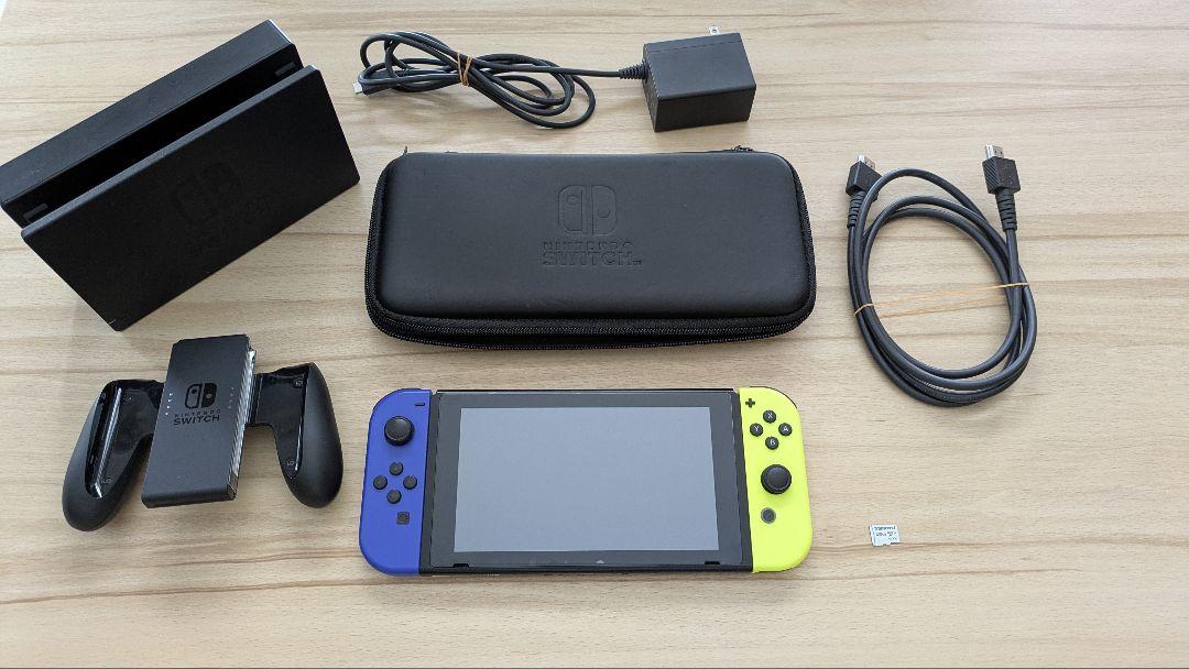 Nintendo Switch 青/黄 本体 128GB microSD付き