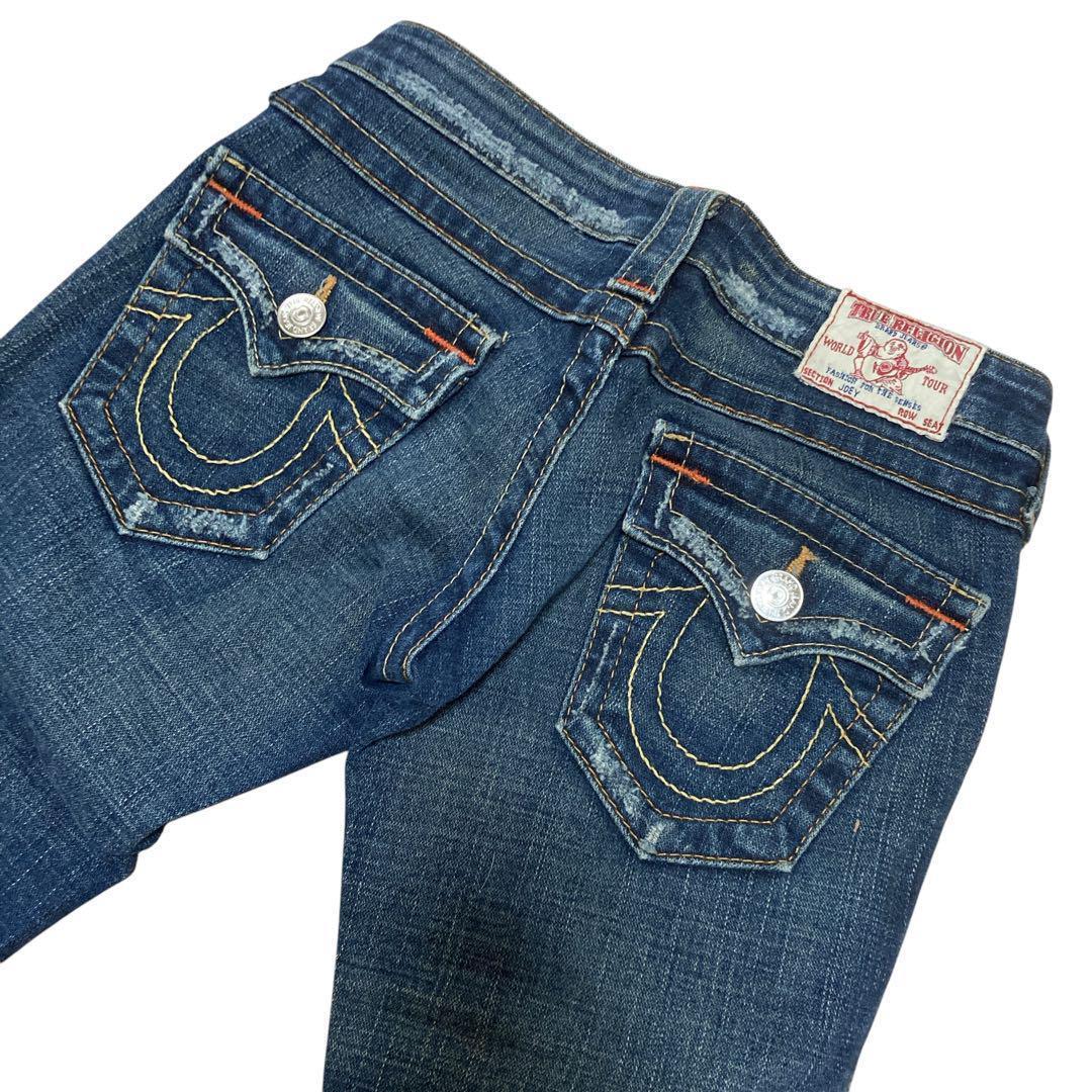 TRUE RELIGION フレアデニム S ストレッチ インディゴ 未使用級