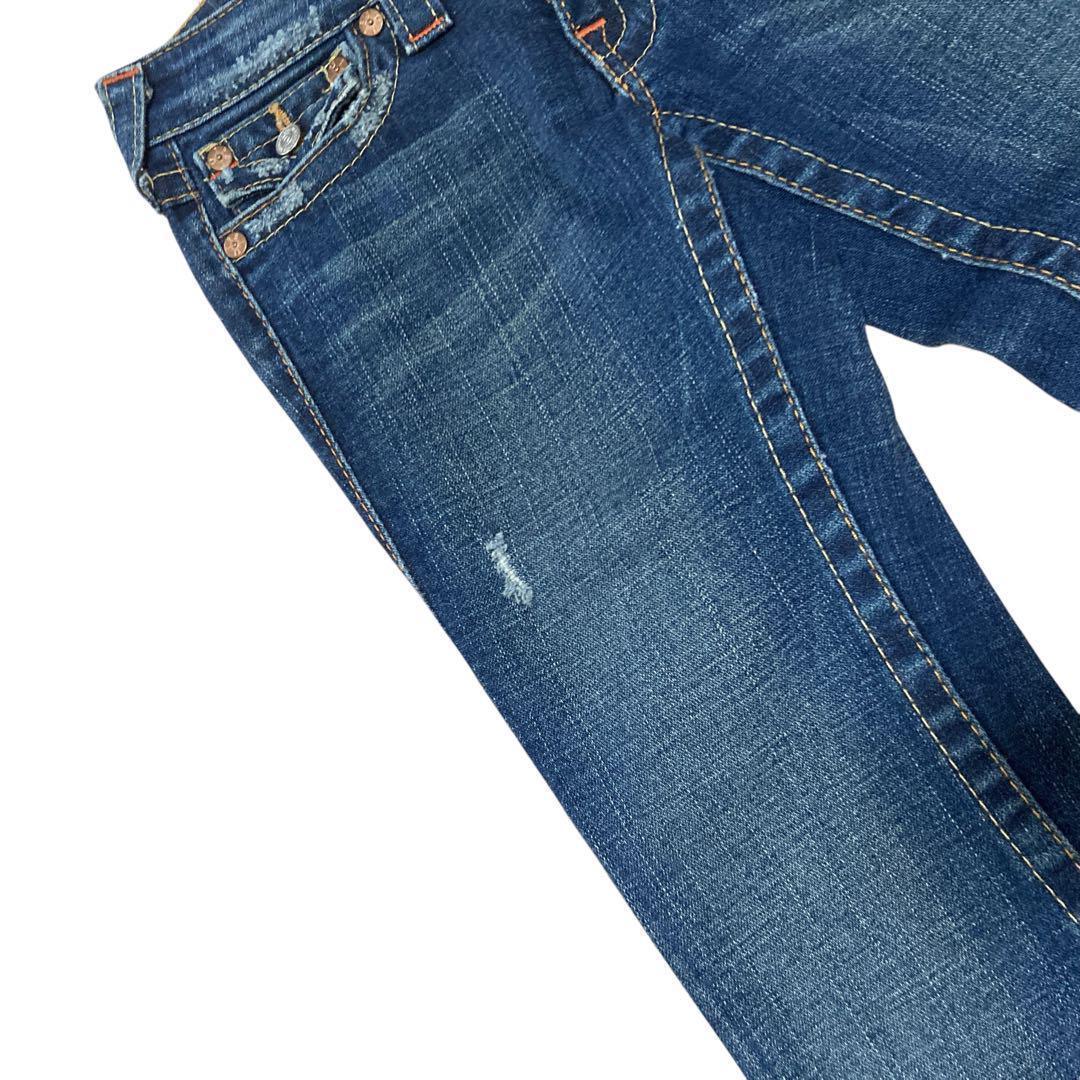 TRUE RELIGION フレアデニム S ストレッチ インディゴ 未使用級