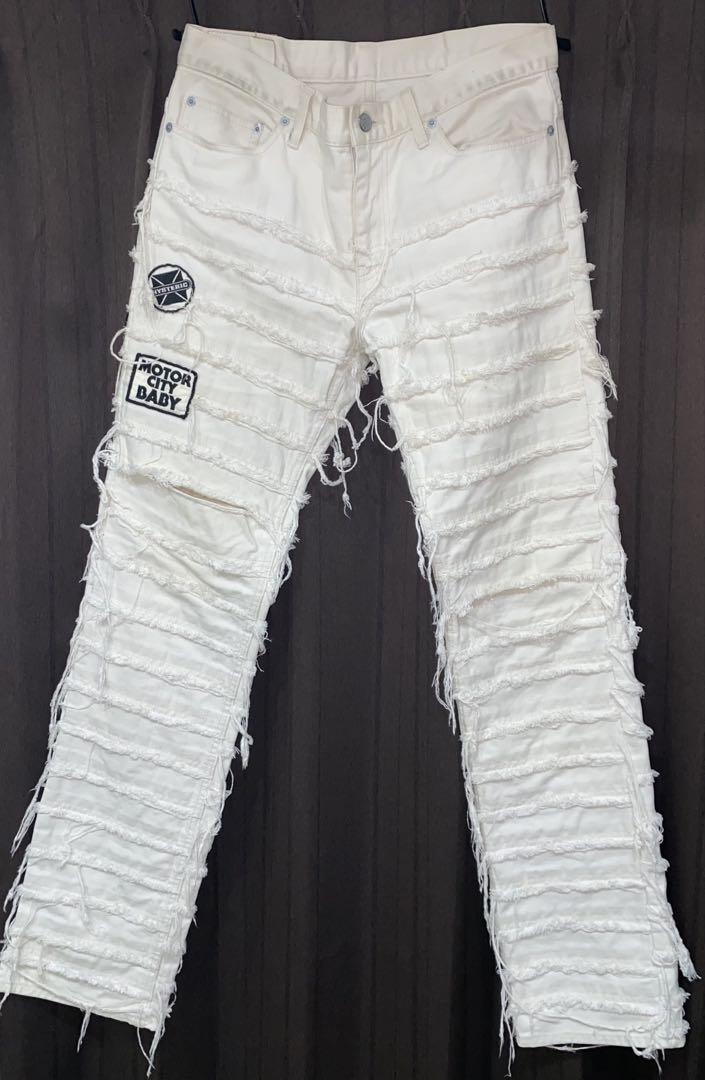 HYSTERIC GLAMOUR KINKY JEANS ホワイトストレート