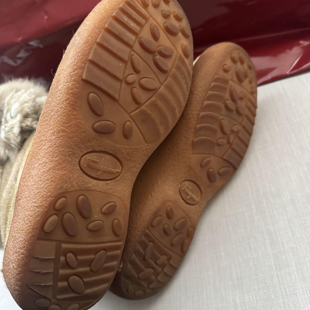 フェラガモSalvatoreFerragamo 本革ムートンブーツ