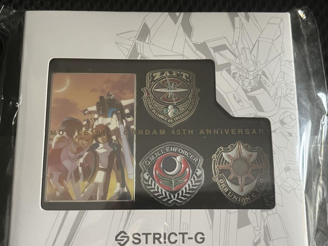 STRICT-G ガンダムSEED 45周年記念ピンズセット