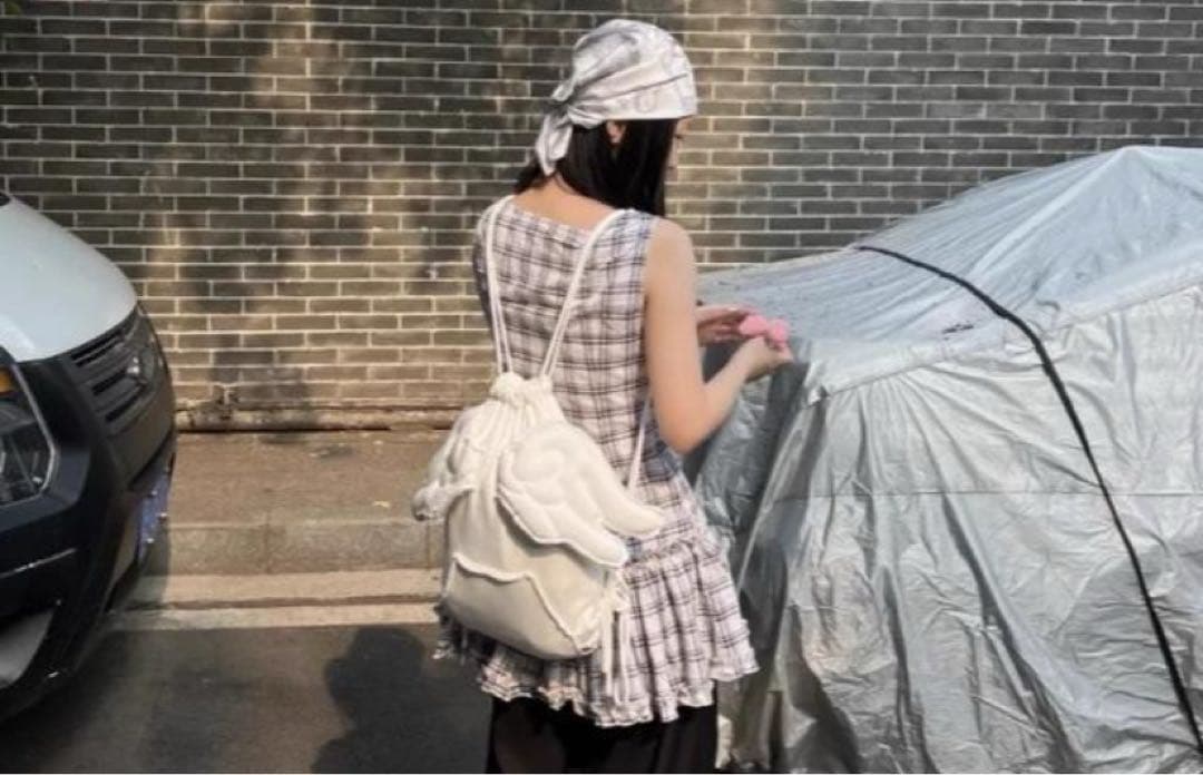 yawhat エンジェルウィングドローストリングバックパック