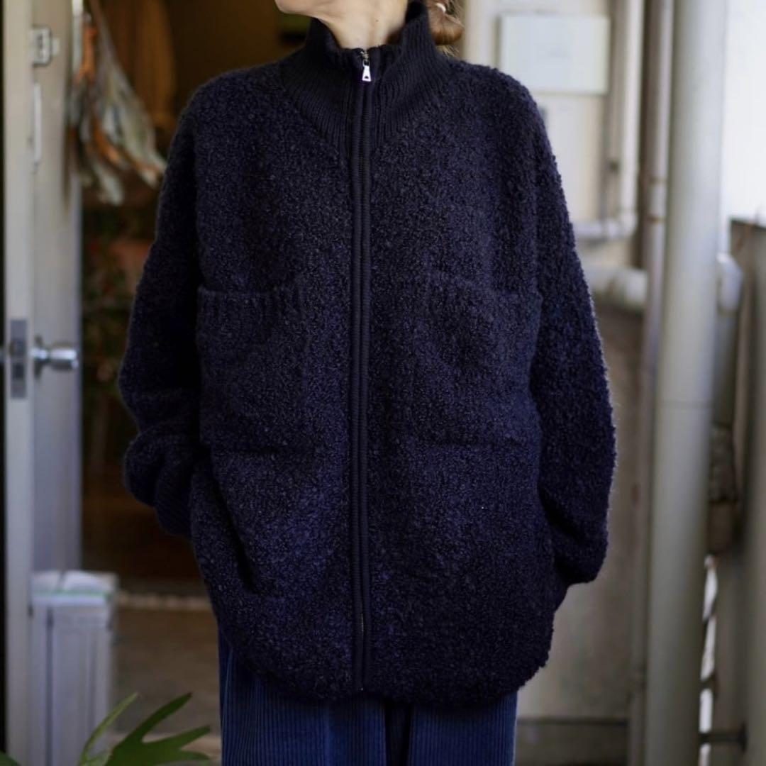 CORDERA(コルデラ) ウールアンドモヘアジャケット 黒 スペイン製