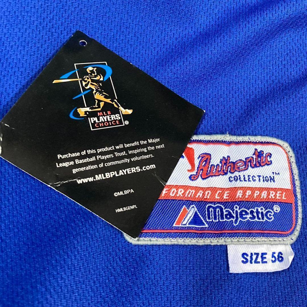 新品 未使用 MLB Majestic ブルージェイズ ベースボール シャツ S Blue JaysブルージェイズMLBマジェスティック ベースボール