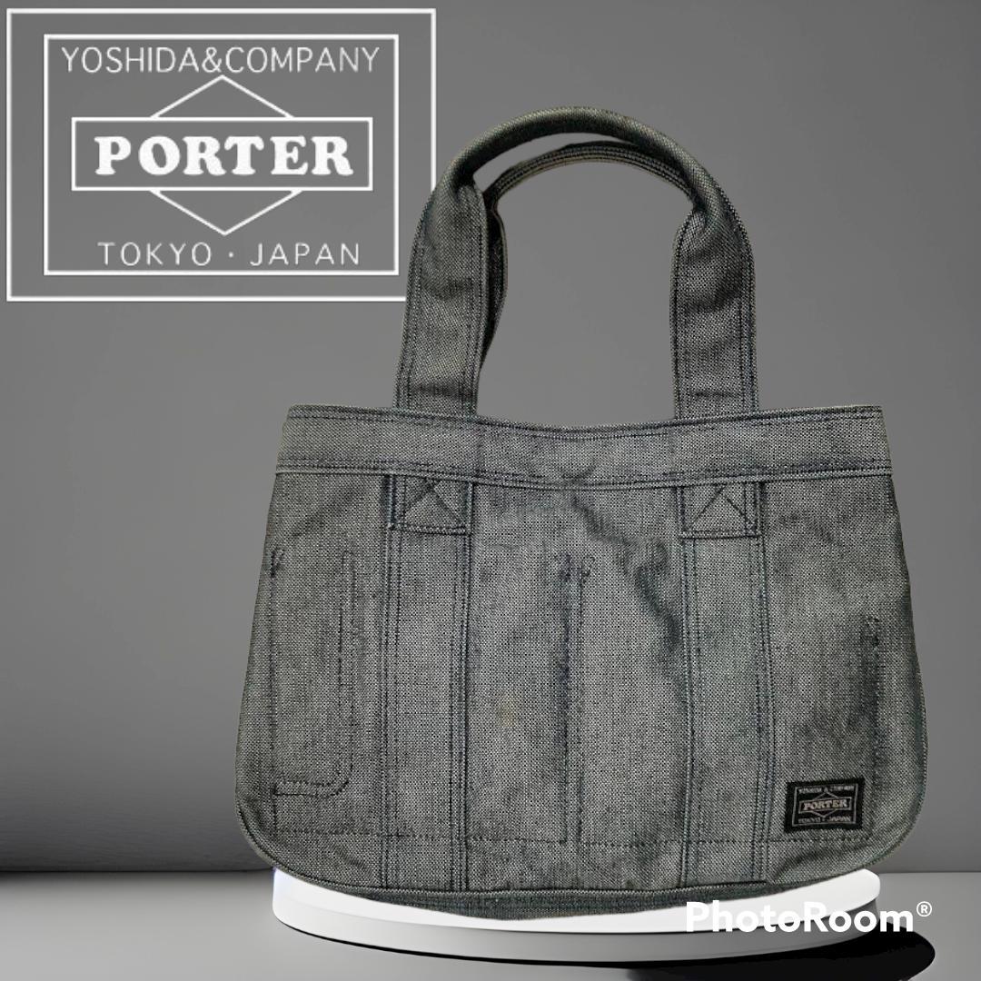 一番人気物 ポーターPORTER ハンドバッグ キャンバス IDG 無地 トート