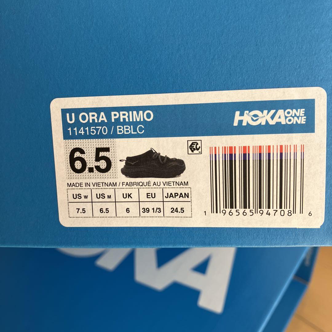 靴 HOKA ONE ONE ORA PRIMO BLACK 24,5