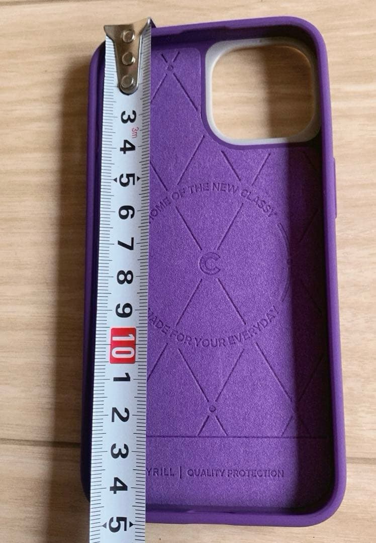 iPhone 6.1 2022プレーン アメジスト パープル 無地 スマホケース