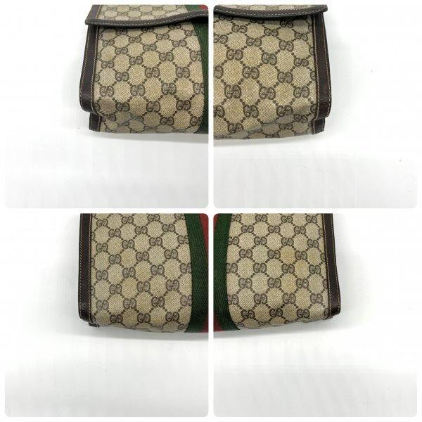 GUCCI グッチ GGスプリーム シェリーライン クラッチバッグ