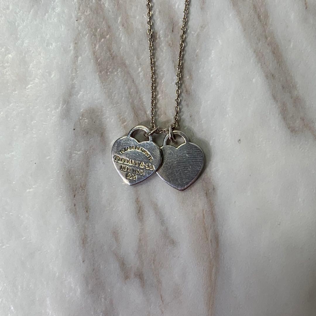 ティファニー ネックレス ダブルハート リターントゥハート シルバー925 刻印