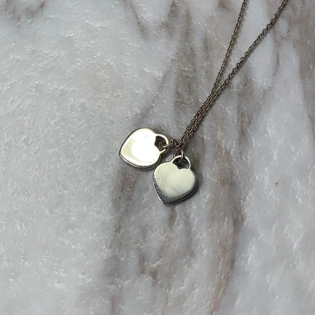 ティファニー ネックレス ダブルハート リターントゥハート シルバー925 刻印