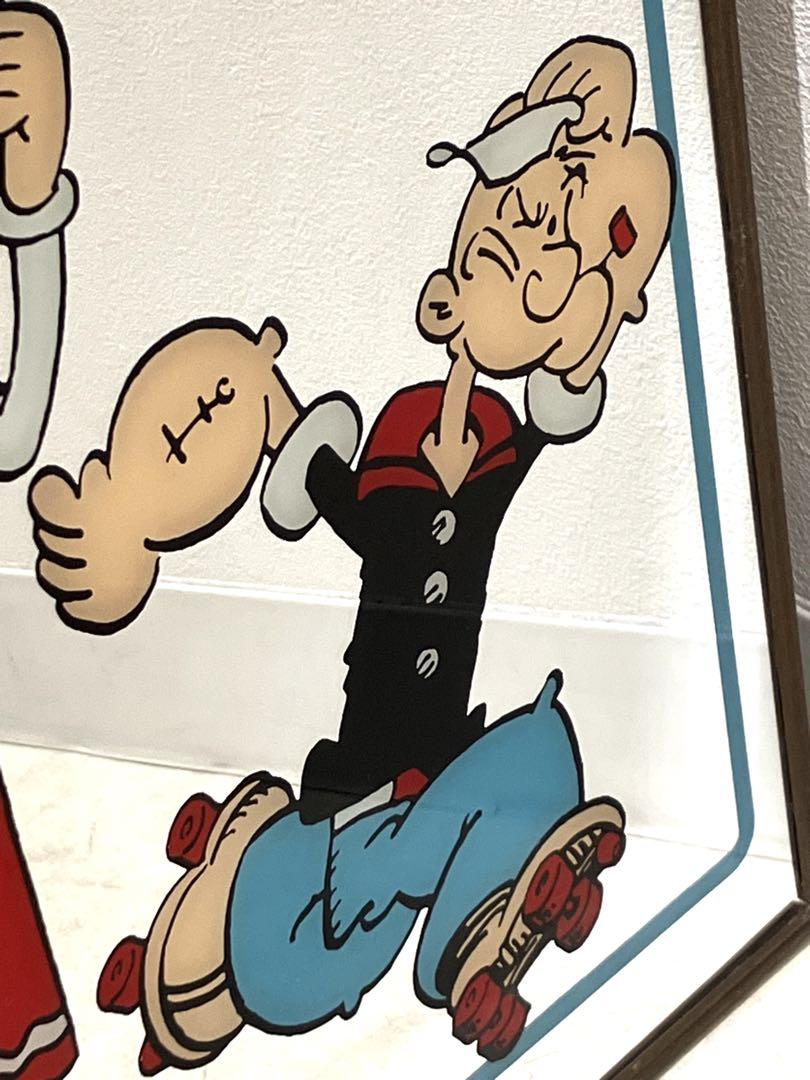 POPEYE ポパイ パブミラー 壁掛け 鏡 レトロ ヴィンテージ