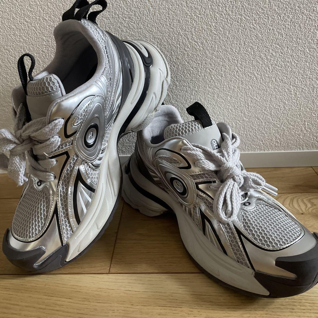 オールドオーダーTURBO GT シルバー 27.5cm 付属の箱付き