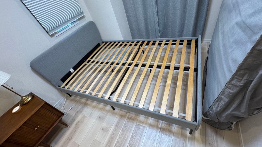 IKEA ダブルベッドセット （ベッドフレーム + マットレス）