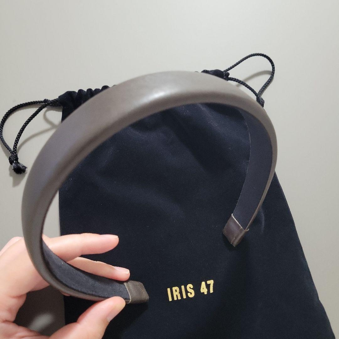 IRIS 47 ブラウンレザー ヘアバンド