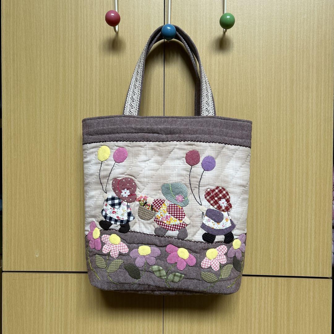 ハンドメイドパッチワークバッグ